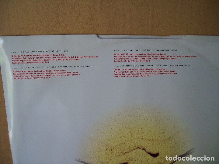 Discos de vinilo: MEN  UNITED  - IS  THAT LOVE   -   MAXI-SINGLE - Foto 2
