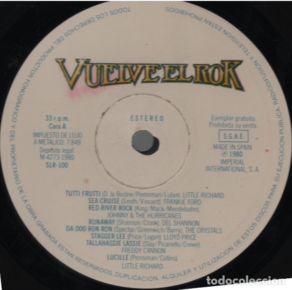 Discos de vinilo: Vuelve El Rok - Recopilatorio - Foto 3