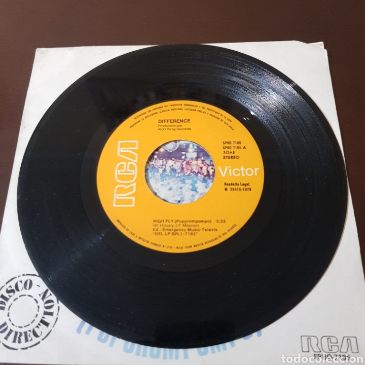 Discos de vinilo: DIFFERENCE HIGH FLY ( POPOROMPOMPO ) SHAKE THAT GROOVY THING - Foto 3