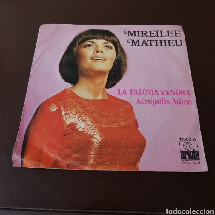 Discos de vinilo: MIRELLE MATHIEU - LA PALOMA VENDRA - ACROPOLIS ADIOS - Foto 1