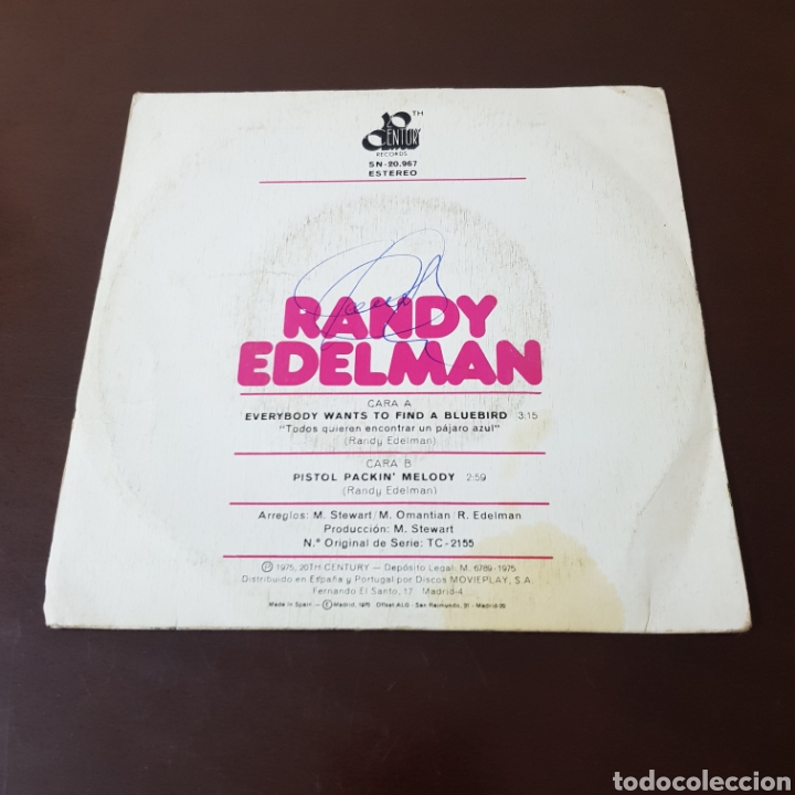Discos de vinilo: RANDY EDELMAN 1975 SINGLE - Foto 2