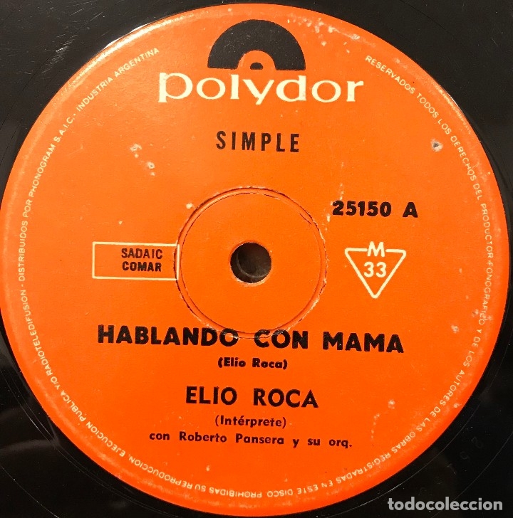 Discos de vinilo: Dos sencillos argentinos de Elio Roca - Foto 1