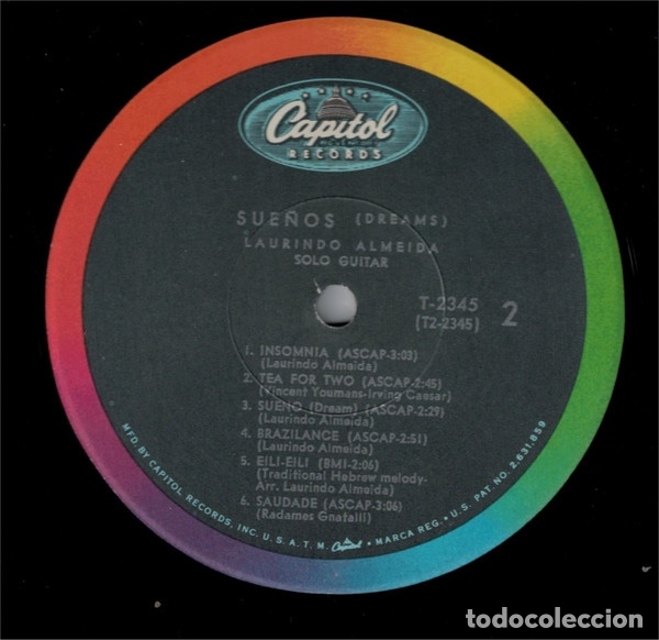 Discos de vinilo: Sue&ntilde;os (Dreams) - Laurindo Almeida - Foto 2