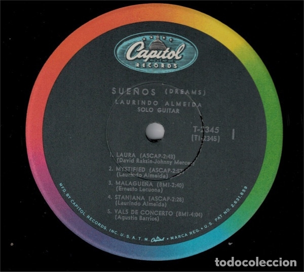 Discos de vinilo: Sue&ntilde;os (Dreams) - Laurindo Almeida - Foto 3