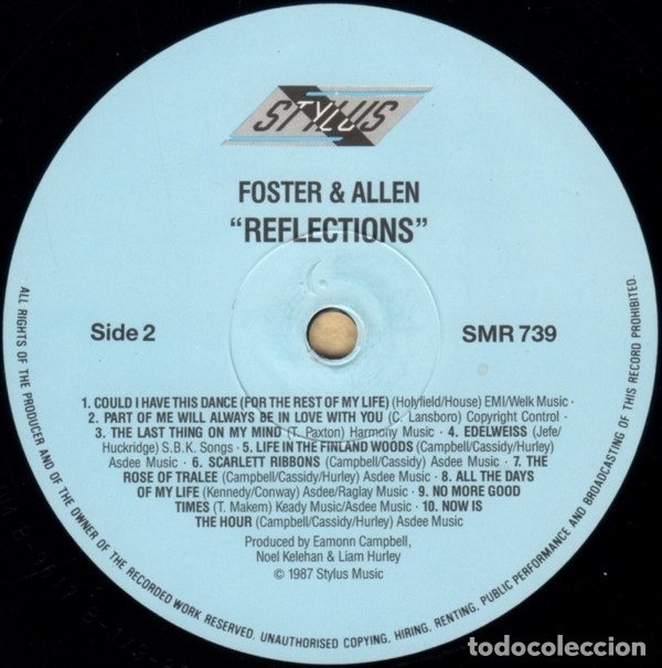 Discos de vinilo: Reflections - Foster & Allen - Foto 3