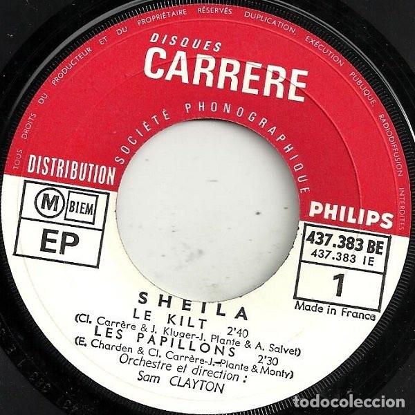 Discos de vinilo: Le Kilt (Un Sou Cest Un Sou...) - Sheila - Foto 3