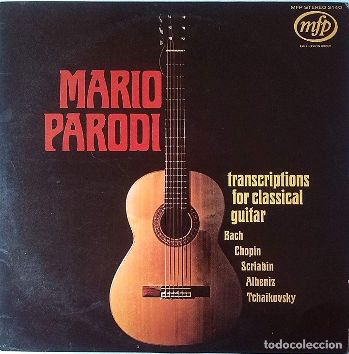 Discos de vinilo: Transcriptions For Classical Guitar - Mario Parodi - Foto 1