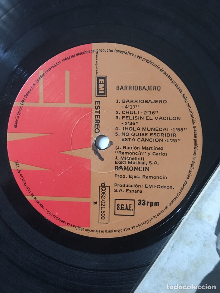 Discos de vinilo: Ramoncin - Barriobajero - 1979 - Foto 3
