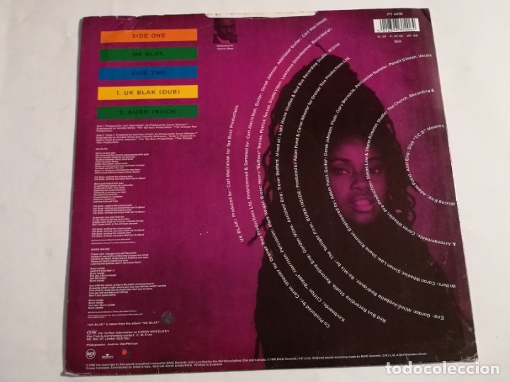 Discos de vinilo: Caron Wheeler - UK Blak - 1990 - Foto 2