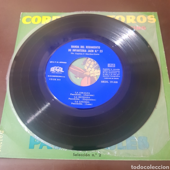 Discos de vinilo: CORRIDAS DE TOROS - PASODOBLES - SINGLE - Foto 4