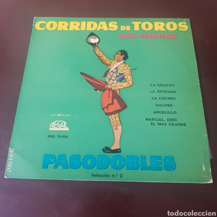 Discos de vinilo: CORRIDAS DE TOROS - PASODOBLES - SINGLE - Foto 1