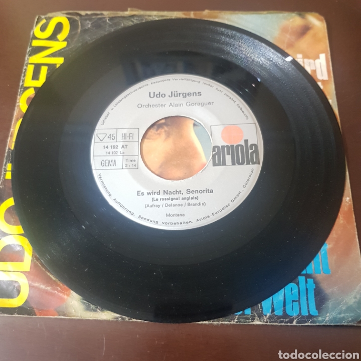 Discos de vinilo: UDO JURGUENS SINGLE - Foto 4