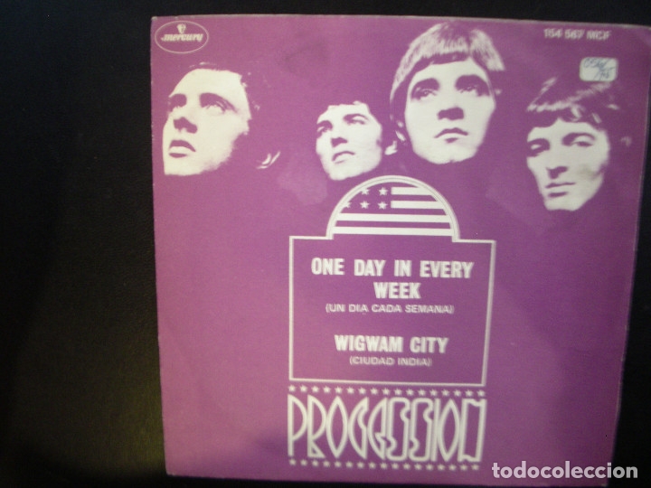 Discos de vinilo: PROCESSION- ONE DAY IN EVERY WEEK. SINGLE. - Foto 1