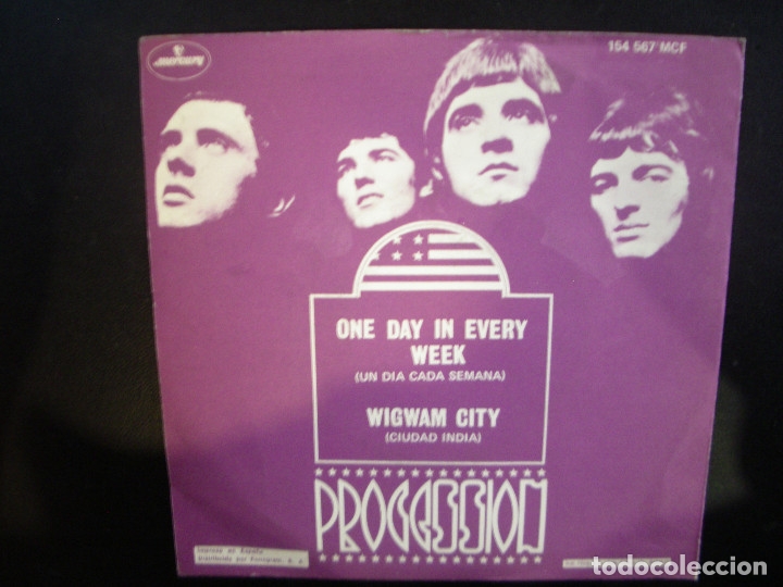 Discos de vinilo: PROCESSION- ONE DAY IN EVERY WEEK. SINGLE. - Foto 2