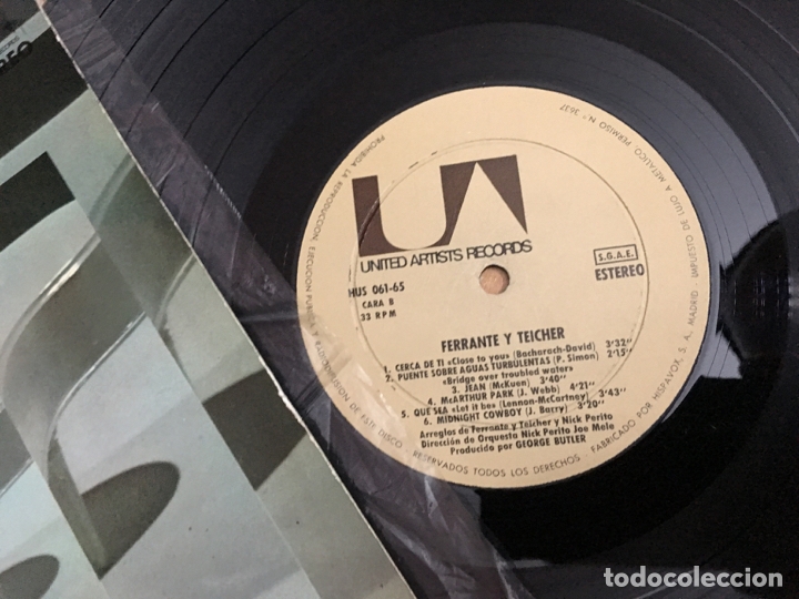 Discos de vinilo: FERRANTE & TEICHER (EL CONDOR PASA) LP SPAIN 1971 (B-7) - Foto 2