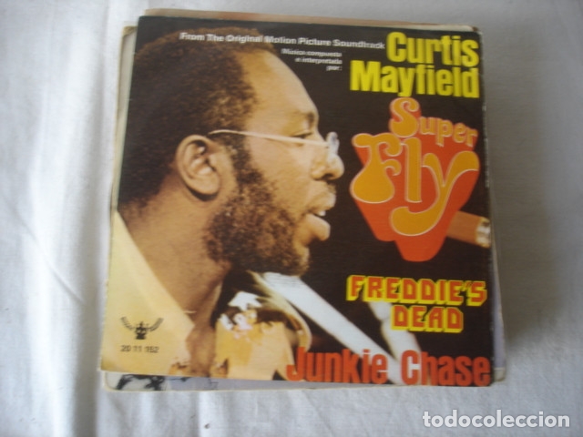 Discos de vinilo: Curtis Mayfield    Freddies Dead / Junky Chase - Foto 1