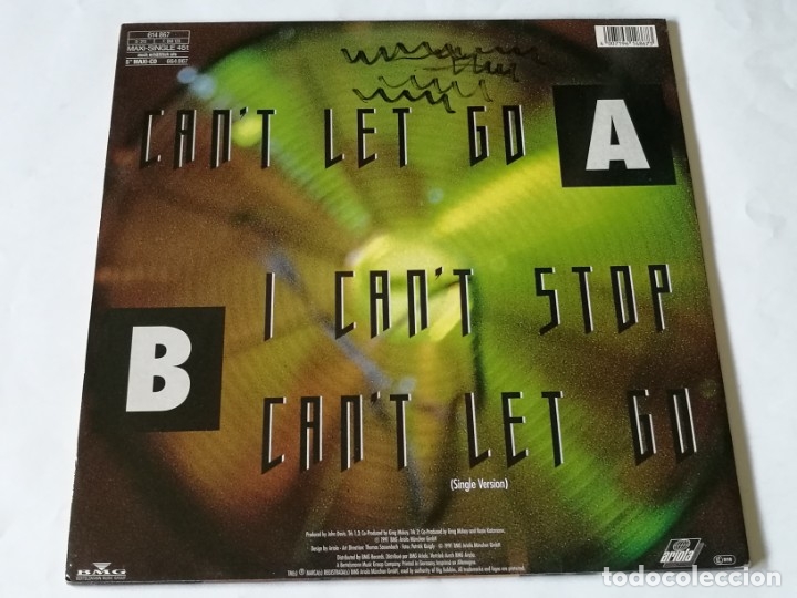 Discos de vinilo: John Davis - Cant Let Go - 1991 - Foto 2