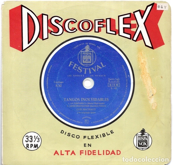Discos de vinilo: Tangos Inolvidables - Luis Machaco - Foto 1