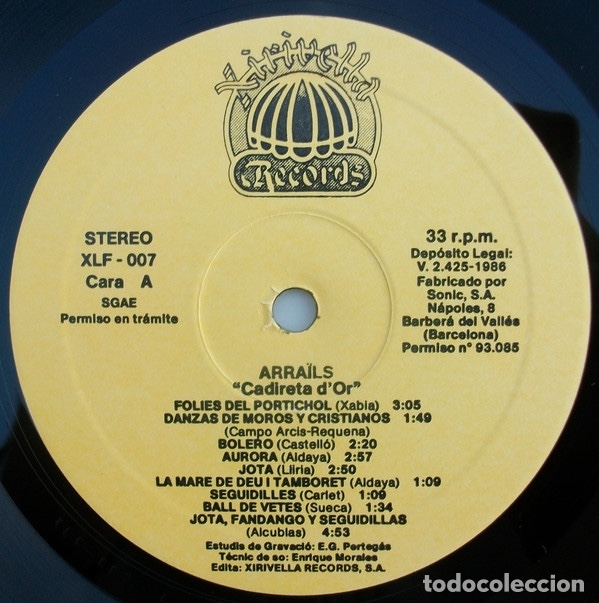 Discos de vinilo: Cadireta DOr - Arra&iuml;ls - Foto 3