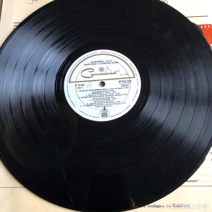 Discos de vinilo: Discotheque. Command records. Enoch light y la brigada ligera. Vol/2. - Foto 5