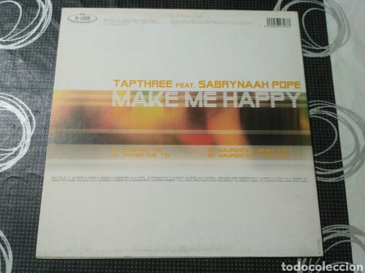 Discos de vinilo: Tapthree Feat. Sabrynaah Pope - Make Me Happy - Foto 2