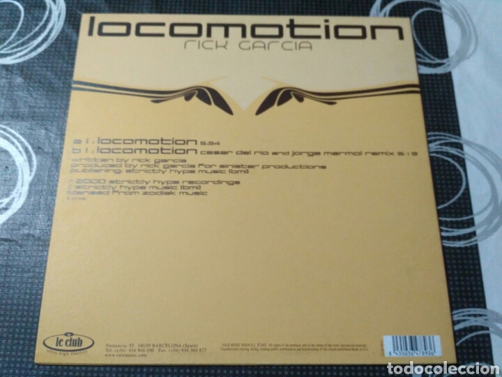 Discos de vinilo: Rick Garcia - Locomotion - Foto 2