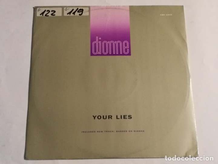 Discos de vinilo: Dionne - Your Lies - 1990 - Foto 1