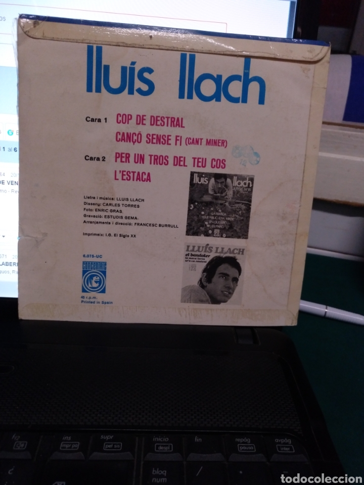 Discos de vinilo: Llu&iacute;s llach, concentric 1968 - Foto 2