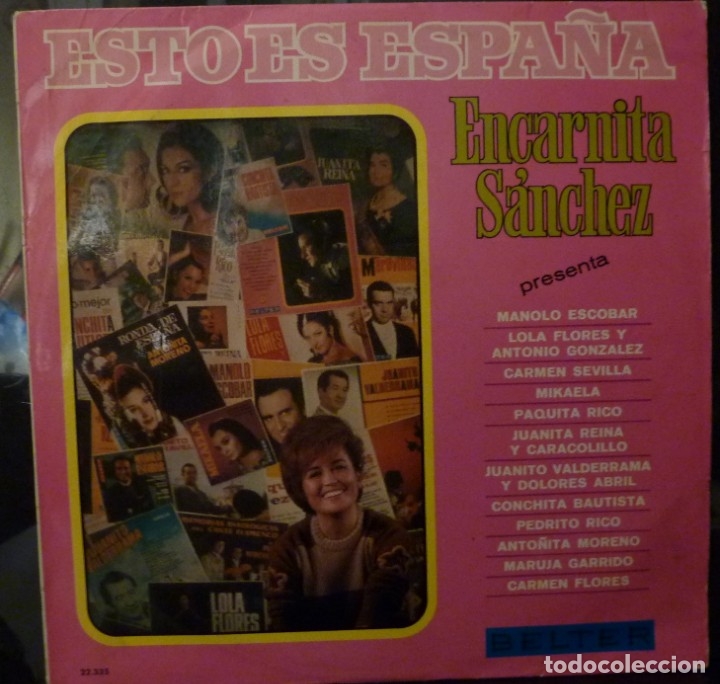 Discos de vinilo: ENCARNA SANCHEZ//ESTO ES ESPA&Ntilde;A//1969//(VG VG). LP