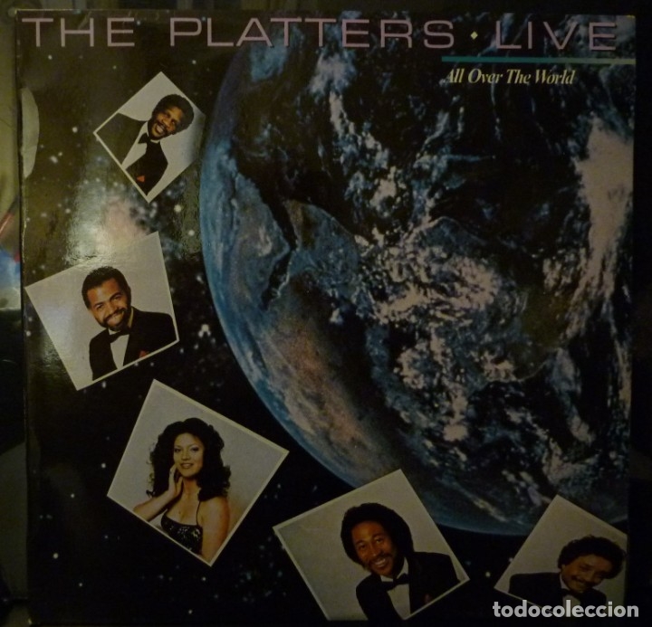 Discos de vinilo: THE PLATTERS //LIVE//1981//(VG VG). LP - Foto 1