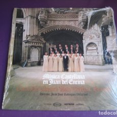 Discos de vinilo: MUSICA CASTELLANA EN JUAN DEL ENCINA - CORAL CAMARA SAN ESTEBAN BURGOS LP MOVIEPLAY 1979 PRECINTADO