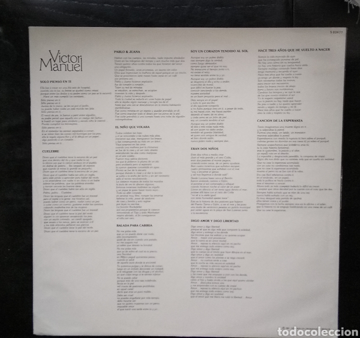 Discos de vinilo: VICTOR MANUEL Y ANA BELEN..... 2 LPs - Foto 3