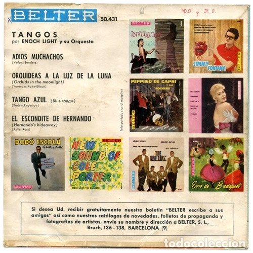 Discos de vinilo: Tangos - Enoch Light And His Orchestra - Foto 2