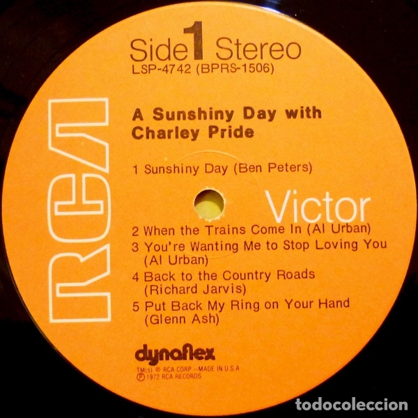 Discos de vinilo: A Sunshiny Day With Charley Pride - Charley Pride - Foto 3