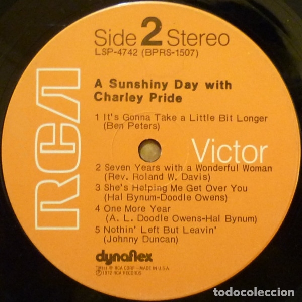 Discos de vinilo: A Sunshiny Day With Charley Pride - Charley Pride - Foto 4