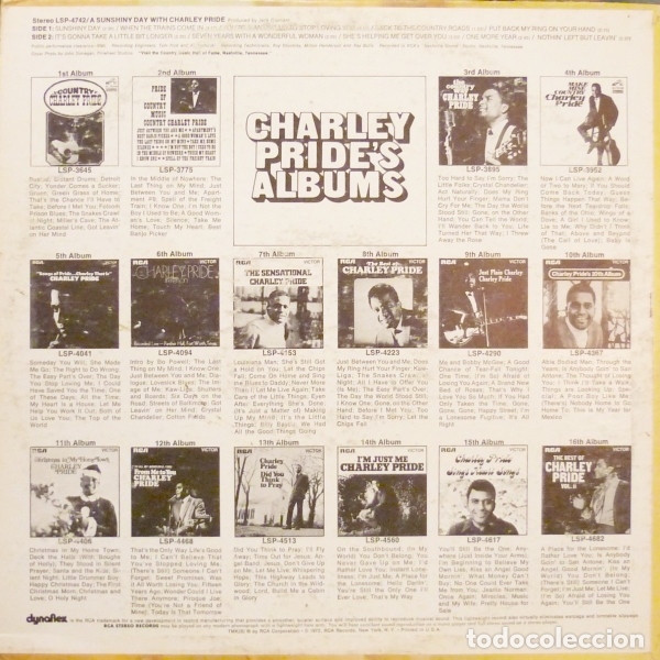 Discos de vinilo: A Sunshiny Day With Charley Pride - Charley Pride - Foto 2