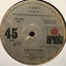 Discos de vinilo: SENCILLO ARGENTINO DE PERET AÑO 1977