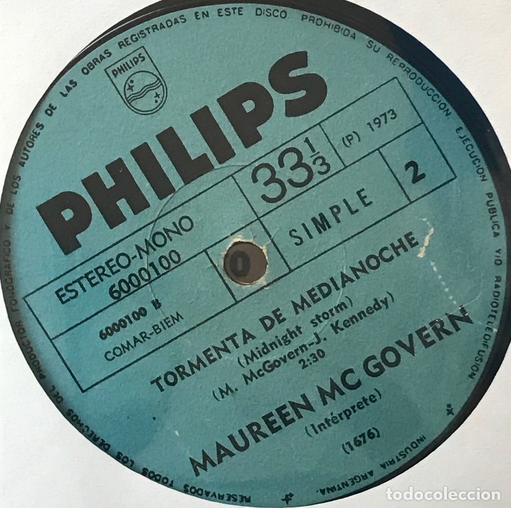 Discos de vinilo: Dos sencillos argentinos de Maureen McGovern - Foto 2