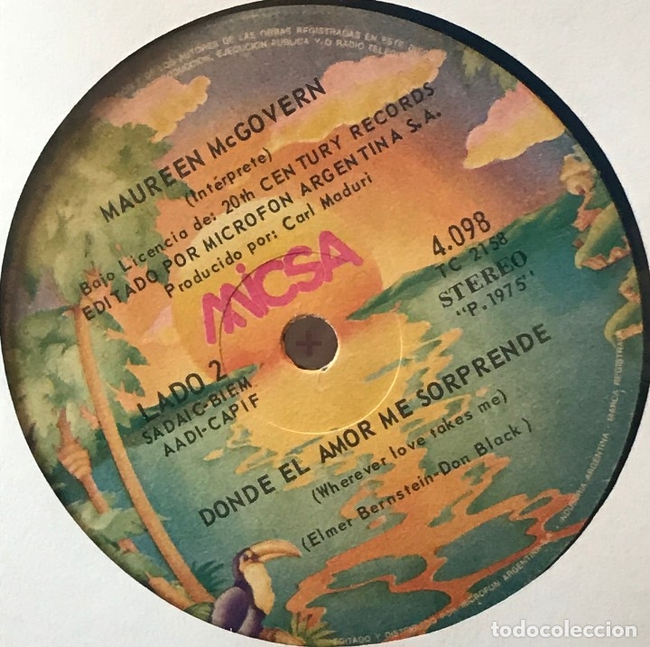 Discos de vinilo: Dos sencillos argentinos de Maureen McGovern - Foto 4