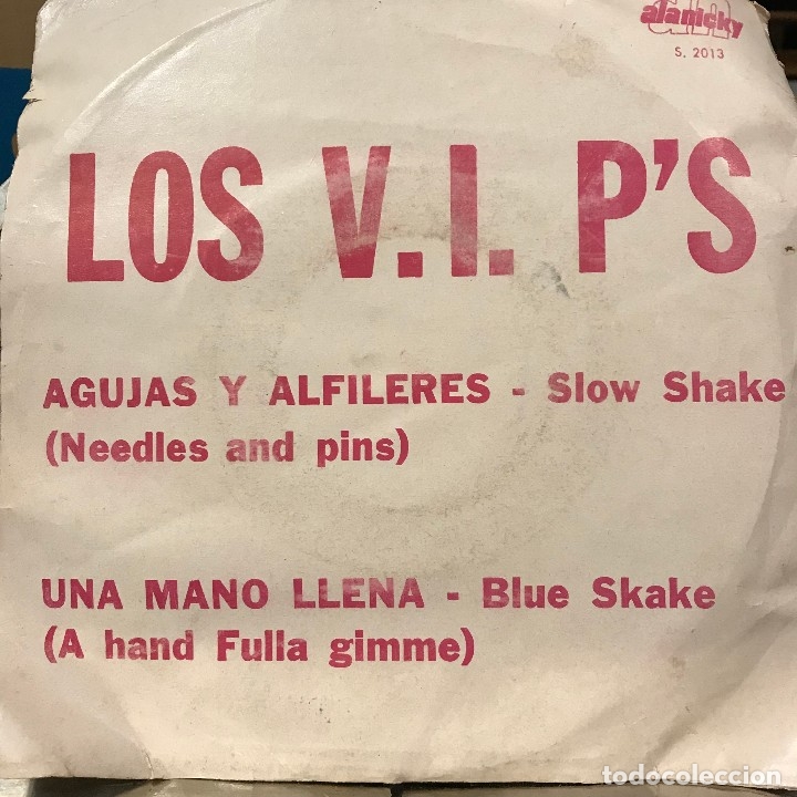 Discos de vinilo: Sencillo argentino de Los VIPs a&ntilde;o 1965 - Foto 2