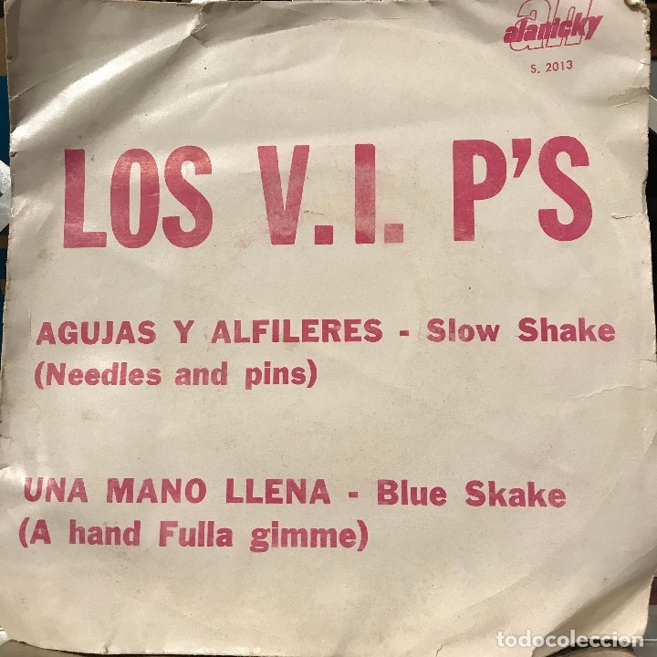 Discos de vinilo: Sencillo argentino de Los VIPs a&ntilde;o 1965 - Foto 1