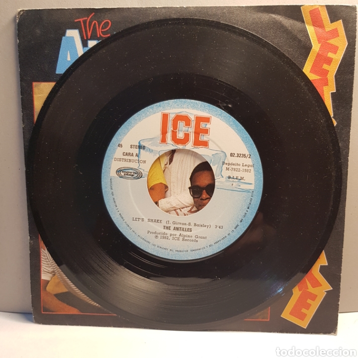 Discos de vinilo: THE ANTILLES - LETS SHAKE - SIMONS MELODY SINGLE - Foto 3