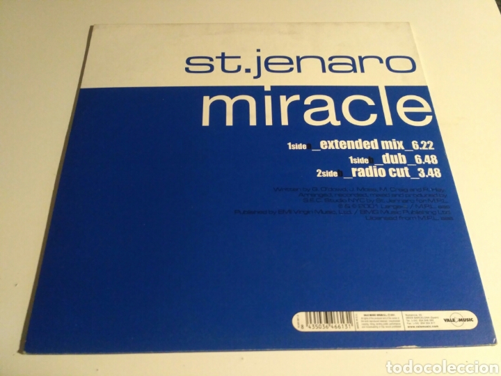 Discos de vinilo: St.Jenaro - Miracle - Foto 2