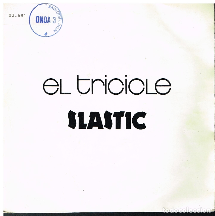 Discos de vinilo: EL TRICICLE - SLASTIC - SINGLE 1986 - PROMO - Foto 1