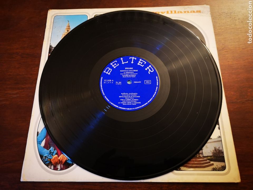 Discos de vinilo: Manolo escobar. Sevillanas. - Foto 3