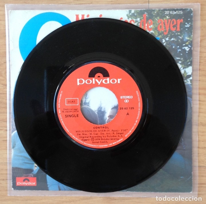 Discos de vinilo: Control - Mis juegos de ayer - Foto 3