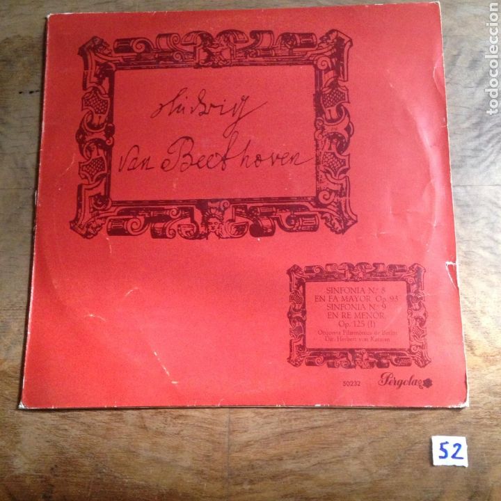 Discos de vinilo: Beethoven sinfonia 8 en Fa mayor