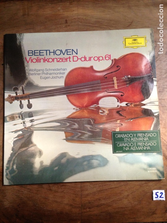 Discos de vinilo: Beethoven - Viol&iacute;nkonzert D-dur op.61 - Foto 1