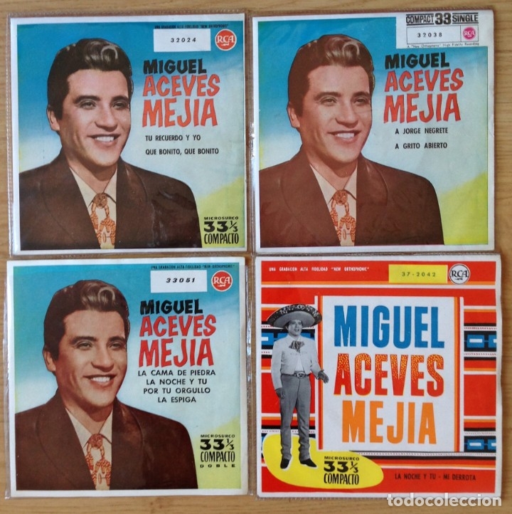 Discos de vinilo: Lote MIGUEL ACEVES - Foto 1