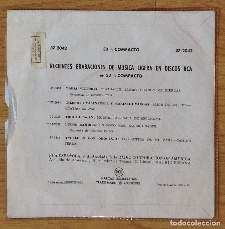 Discos de vinilo: Lote MIGUEL ACEVES - Foto 8